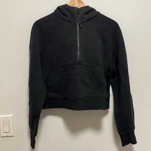 lululemon scuba oversized cropped half zip hoodie